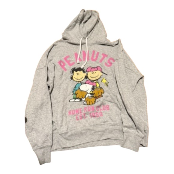 Peanuts Gray Fleece Hoodie - Picture 3 of 7